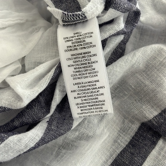 Size M Sleeveless linen and cotton dress from Beach Lunch Lounge. Blue/white - Picture 5 of 5